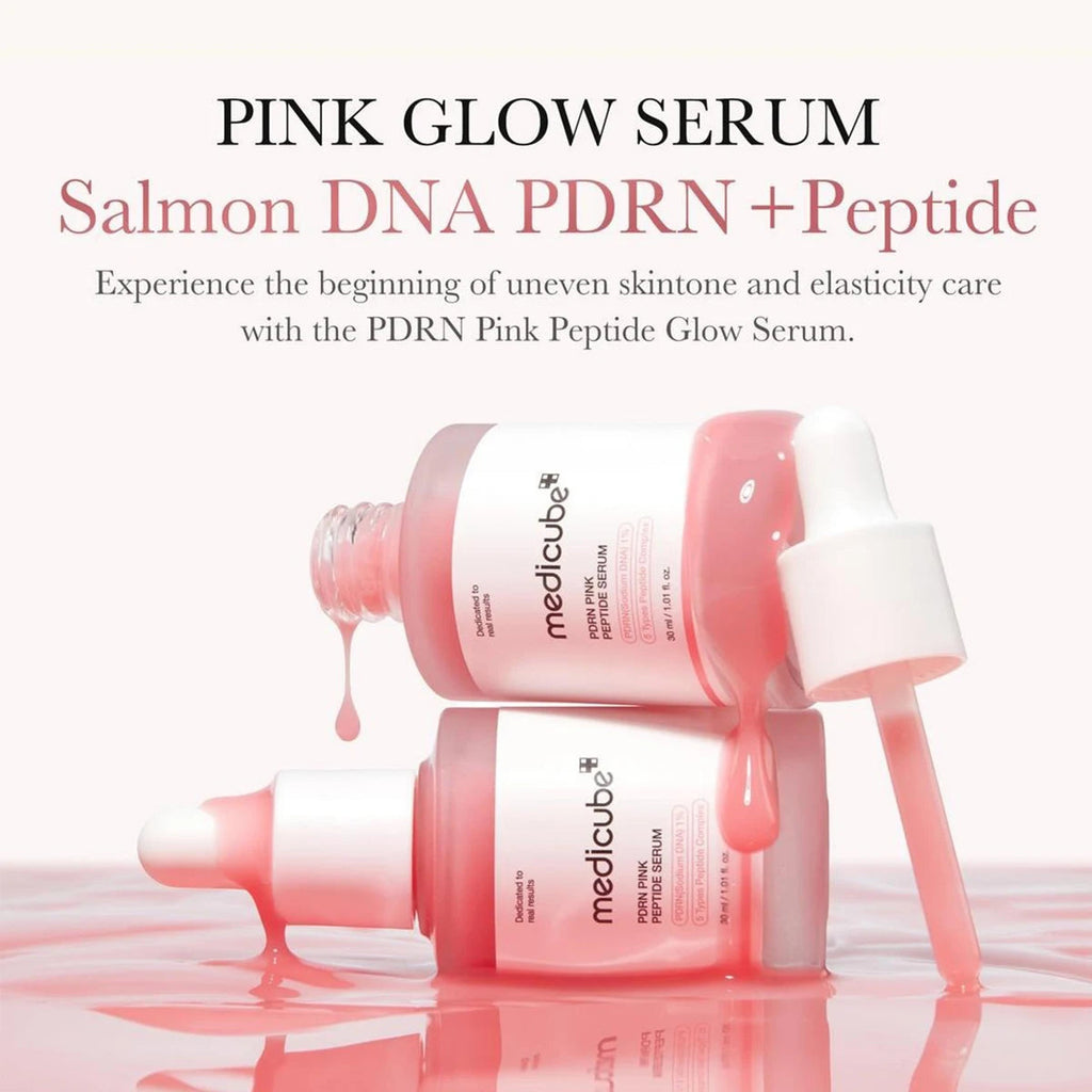 Medicube Salmon DNA PDRN Pink Peptide Serum,Serum Texture,Complex Repair Ingredients,Lifting & Firming,K-Beauty,Korean Makeup FRESKA