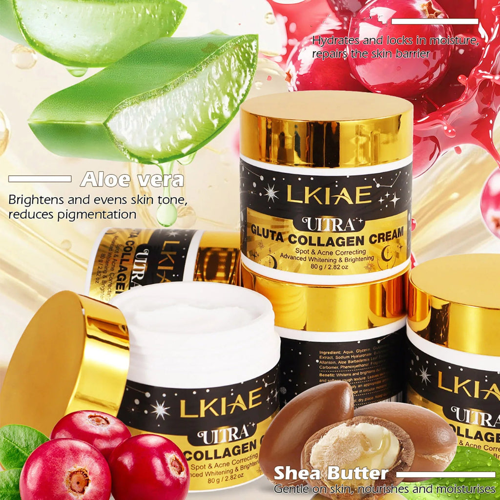 Crème LKIAE ULTRA Gluta Collagen — aloe vera, canneberge, beurre de karité